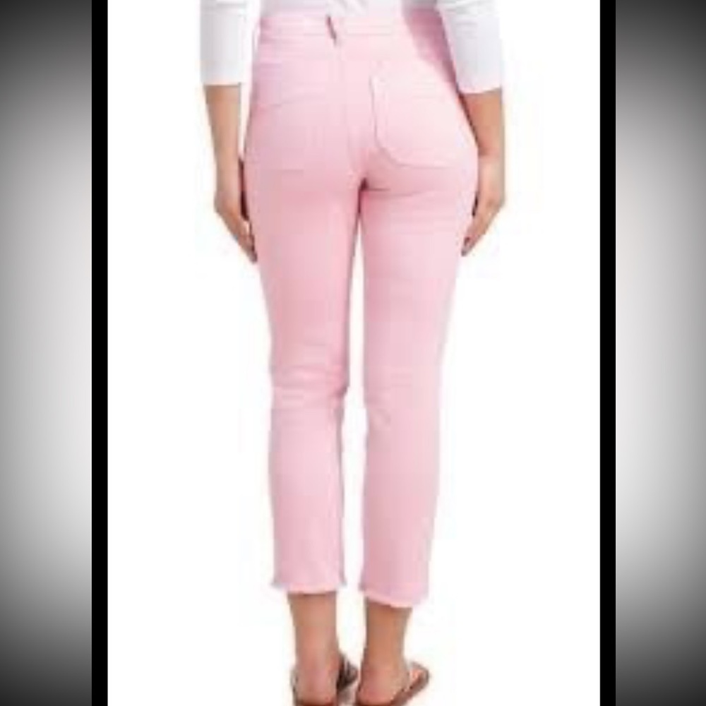NWT -Vineyard Vines Jeans Womens 29. Pink High Rise Candiani denim size 29 - Picture 4 of 10